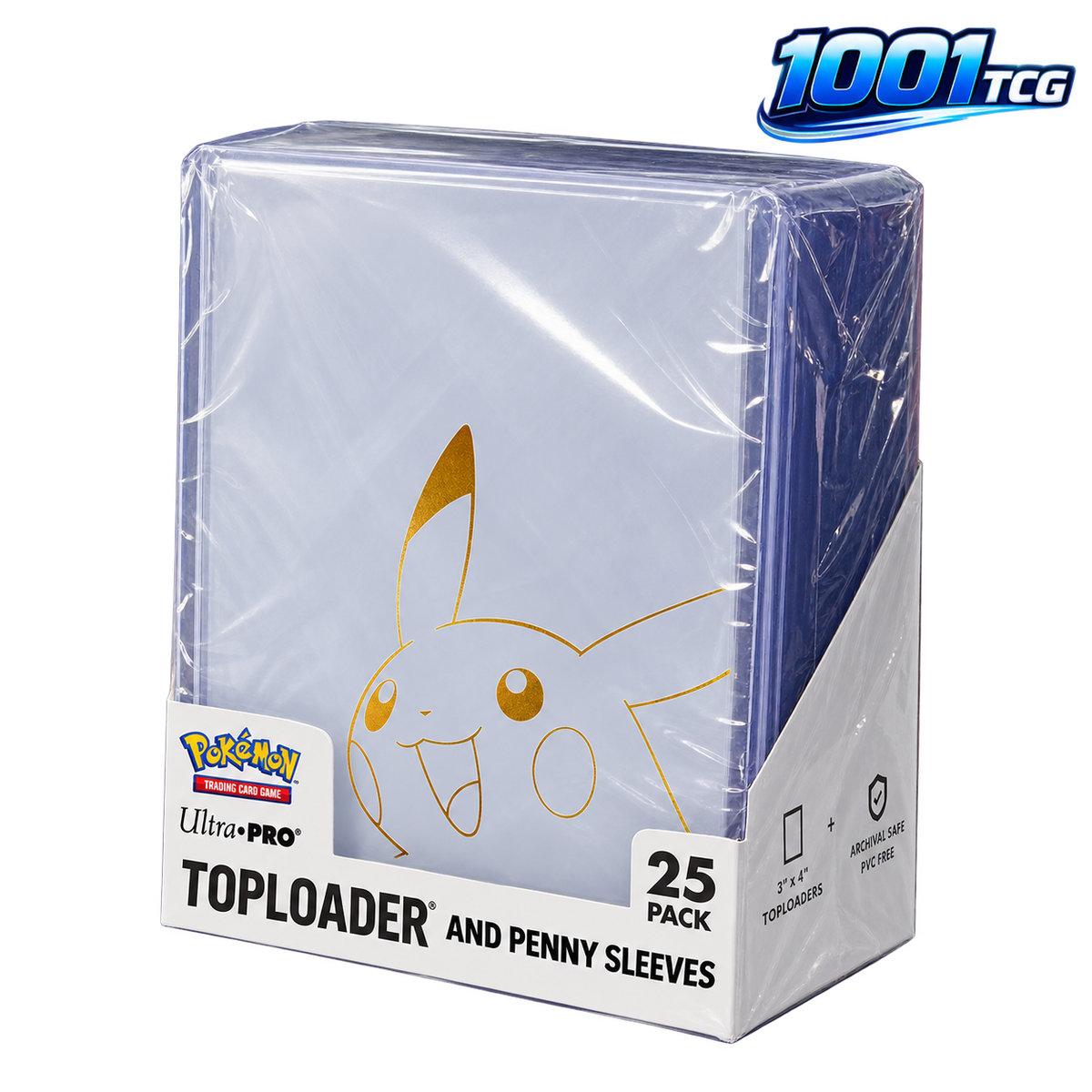 UP - Pikachu TOPLOADER and PENNY SLEEVES Combo Pack