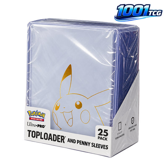 UP - Pikachu TOPLOADER and PENNY SLEEVES Combo Pack