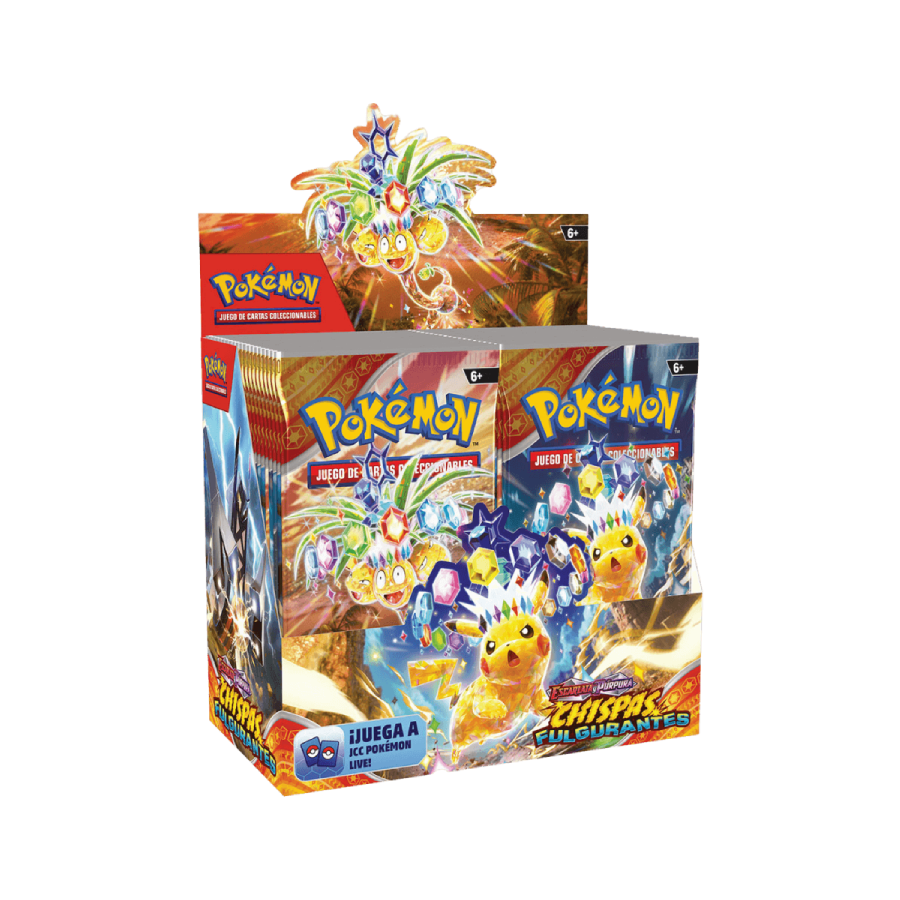 Caja de 36 sobres de Chispas Fulgurantes ES