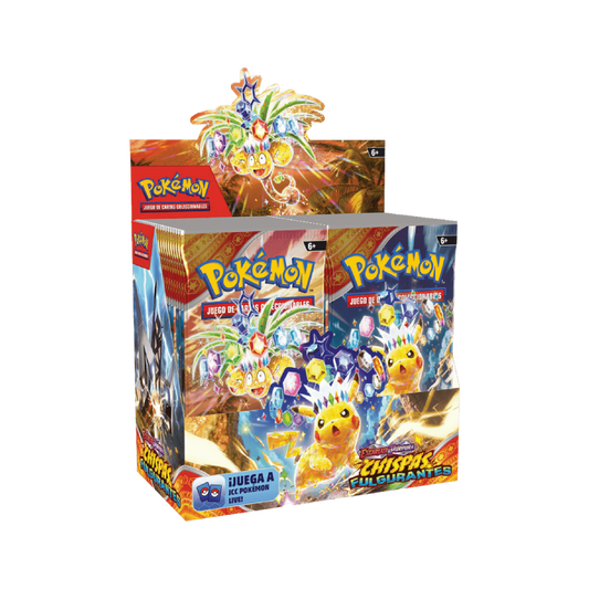 Caja de 36 sobres de Chispas Fulgurantes ES