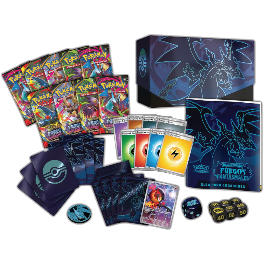 Elite Trainer Box Pokémon TCG Megaevolución Fuegos Fantasmales | ETB Español